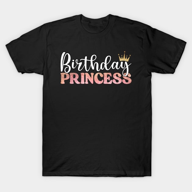 Birthday Princess Crowned T-Shirt by Annabelhut